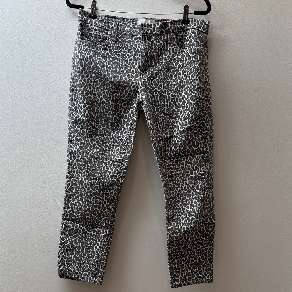 Current/Elliott Monochrome Leopard Print Pants